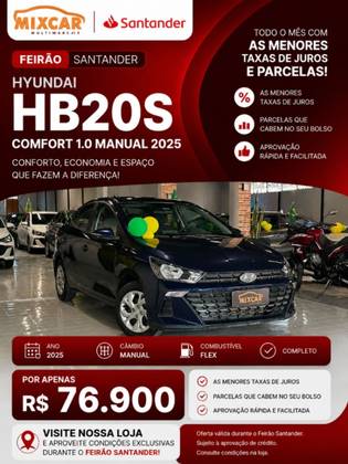 HYUNDAI HB20S 1.0 12V FLEX COMFORT PLUS MANUAL